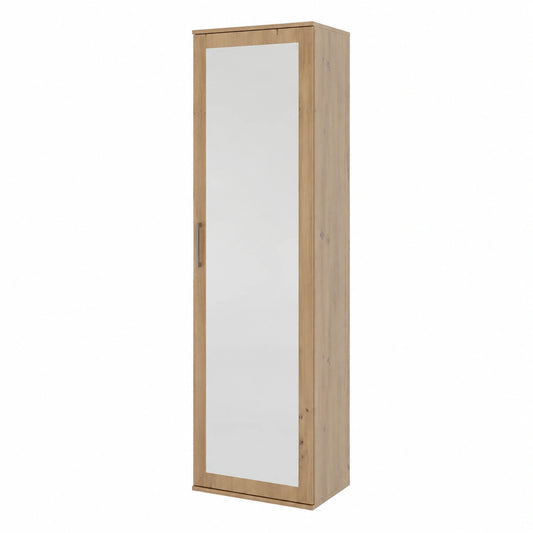 Porte-manteaux à bascule Helvarexo avec rangement et étagères pour entrée ou couloir, dimensions 35x50x180 cm.