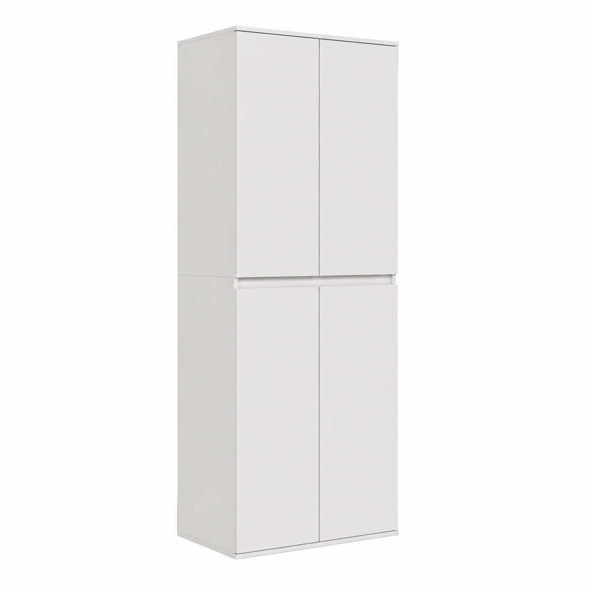 Armoire blanche Helvarexo pour chambre, dimensions 74 x 191,5 cm, rangement pratique et élégant pour la chambre.