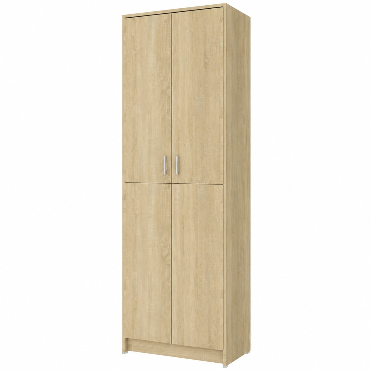 Porte-manteaux en chêne helvarexo avec rangement, 55x25x189 cm, meuble d'entrée pour couloir ou entrée.