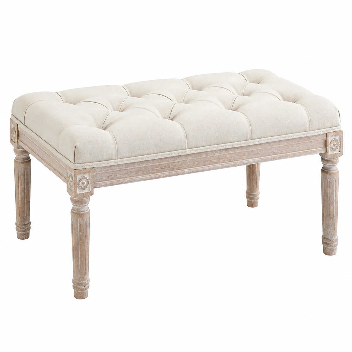 Lit pour chambre, 80x40x43 cm, couleur beige, meuble de chambre de la marque Helvarexo, avec cadre en bois naturel.